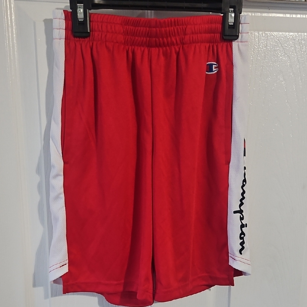 Champion Red and White Sports Shorts